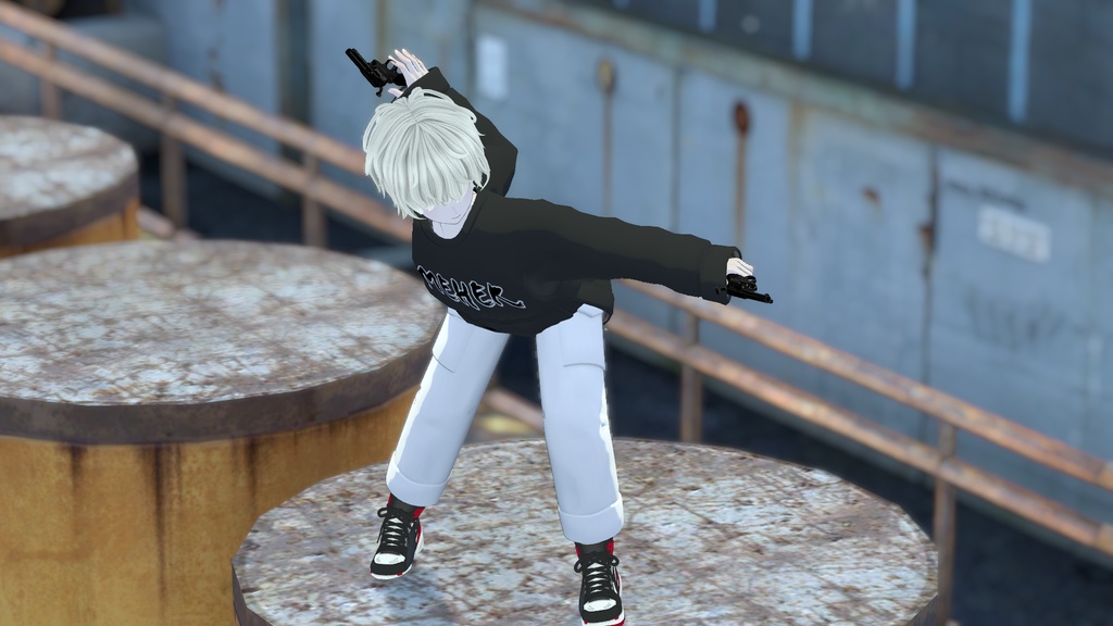 VRChat想定 ベイブレード少女エモート
