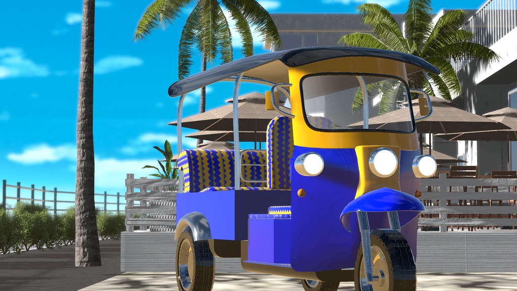 VRChat想定 トゥクトゥク