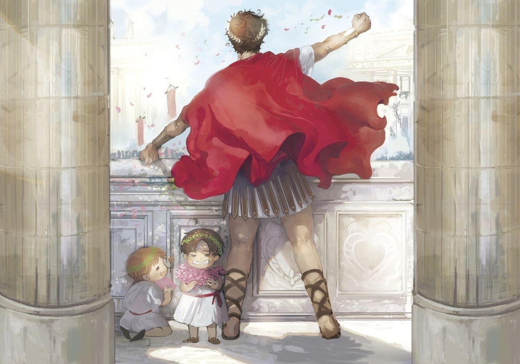 クリアファイル(ローマの遺児イメージイラストＢ)