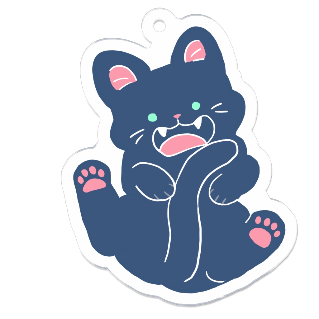 じゃれる黒猫 飴のち虹 Booth