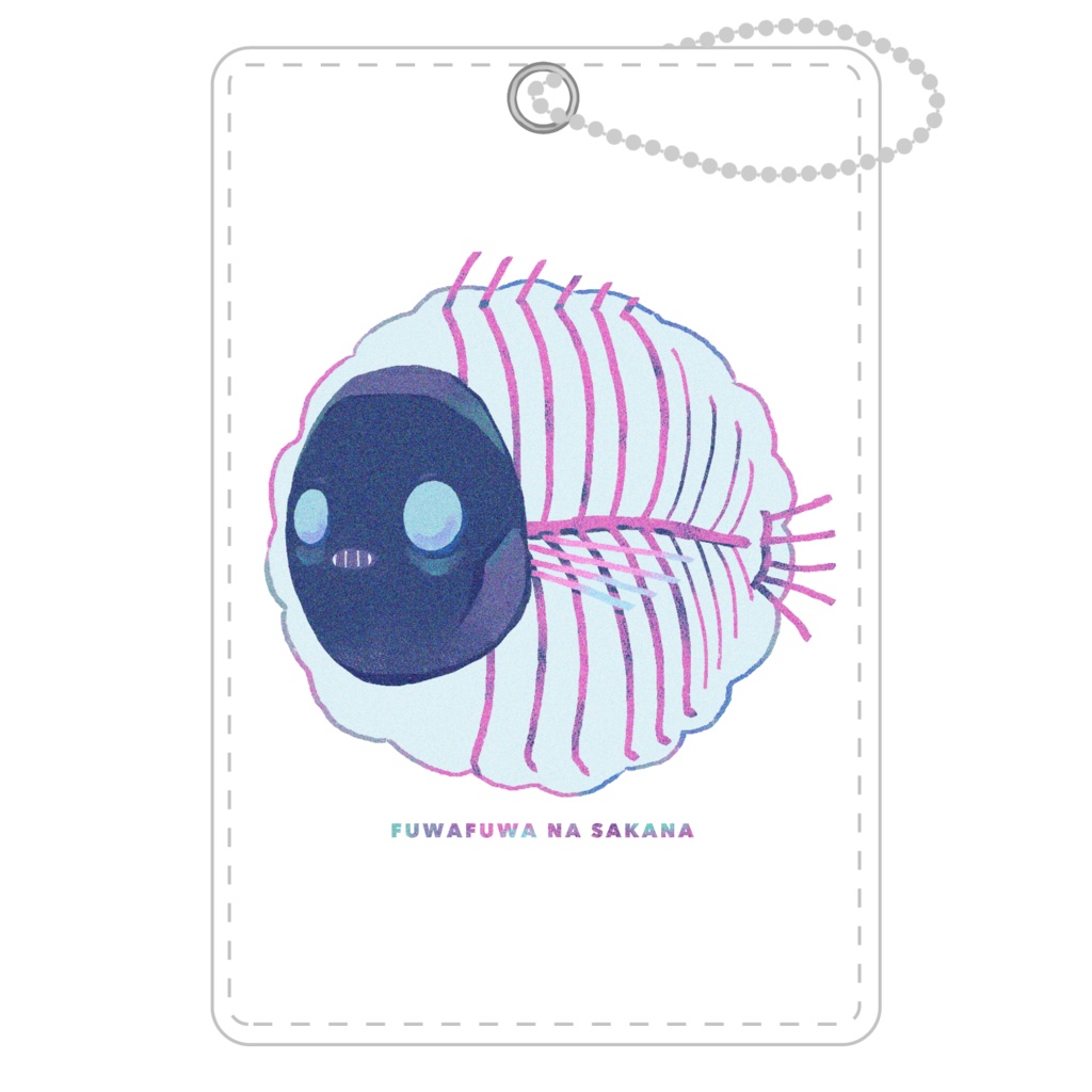 パスケース【ふわふわなさかな透明標本】