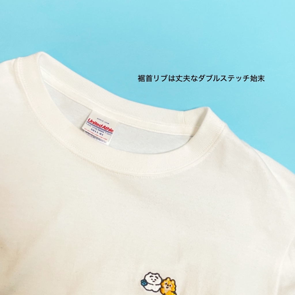 【刺繍ロンT】まゆげねこじょーじ