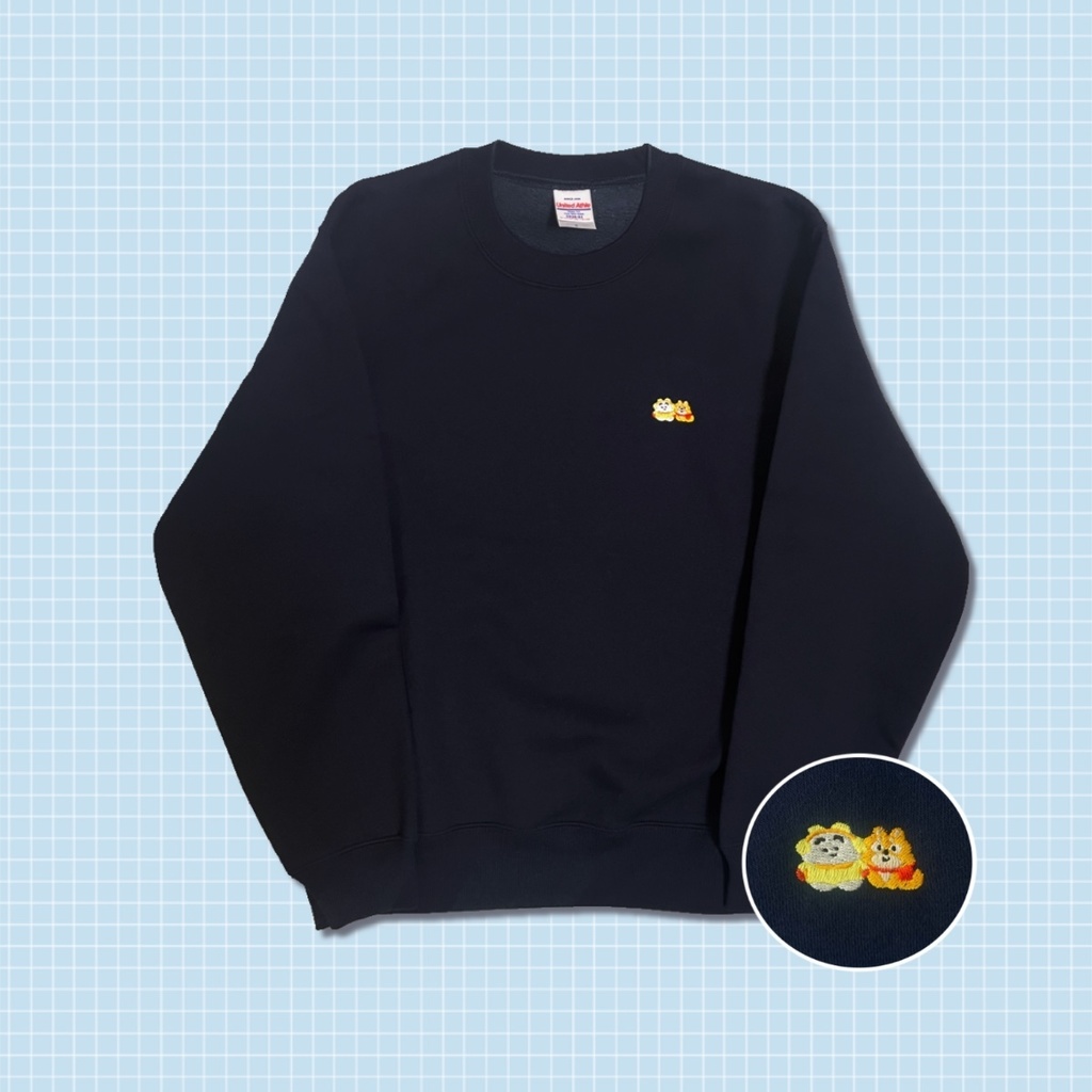 【刺繍スウェット】まゆげねこじょーじ