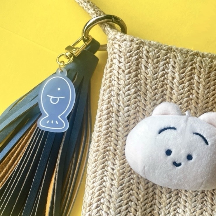 【アクキー】まゆげねこのお気に入りキーホルダー