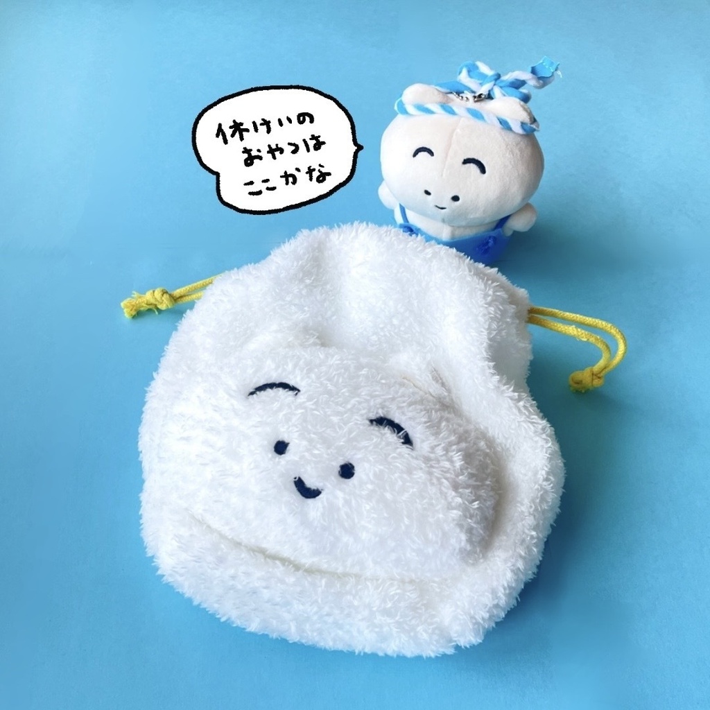 【ぬいぐるみ巾着】まゆげねこ