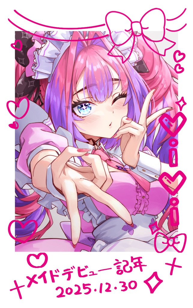 箔入りチェキ風カード全4種