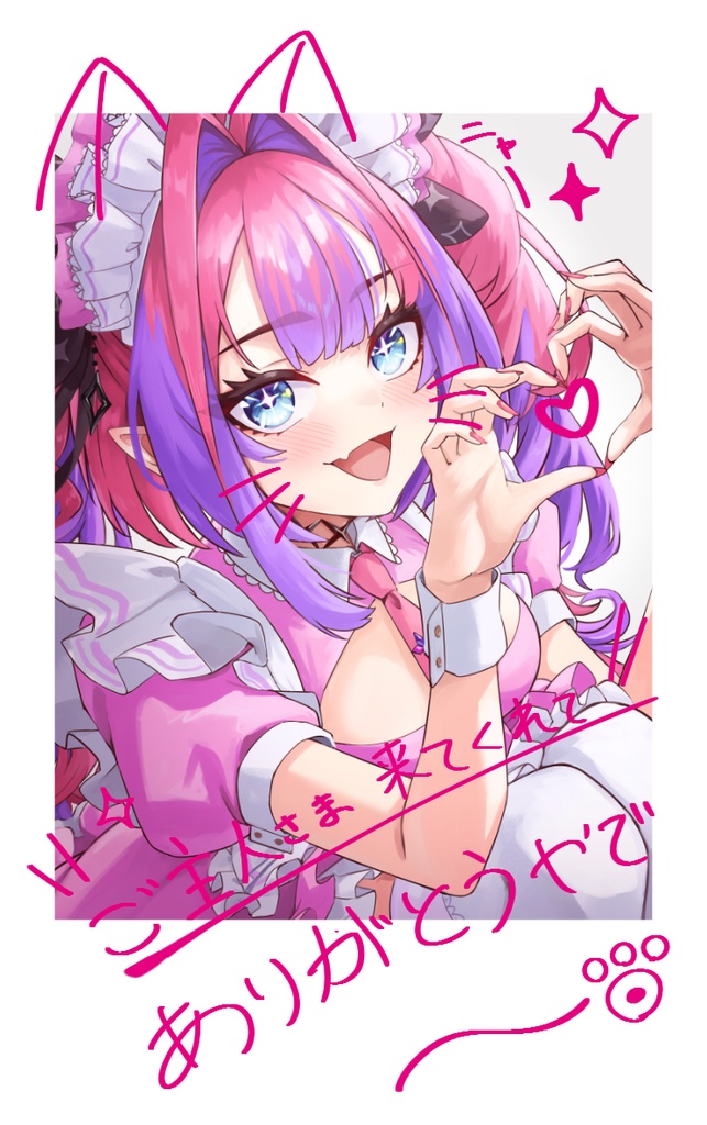 箔入りチェキ風カード全4種