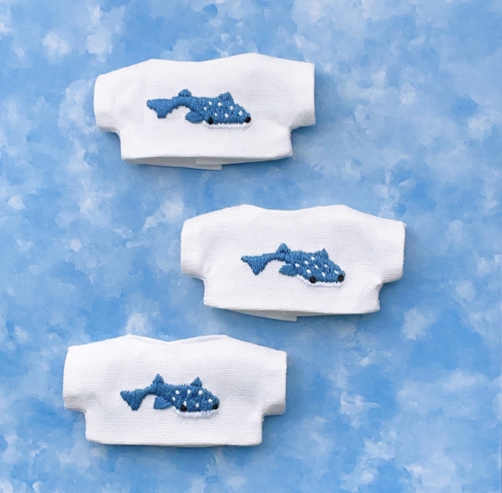 ジンベイザメ刺繍Tシャツ