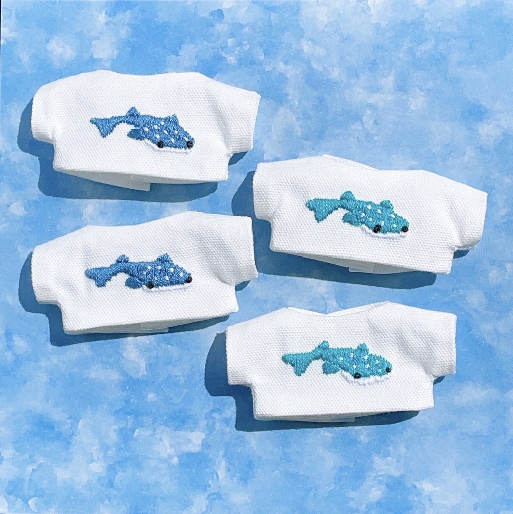 ジンベイザメ刺繍Tシャツ