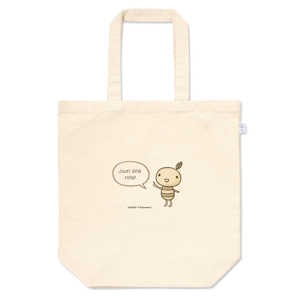 atelier*itoの森オリジナルトートバック「conoriのことだま〝ありのままのあなたでいい〟」