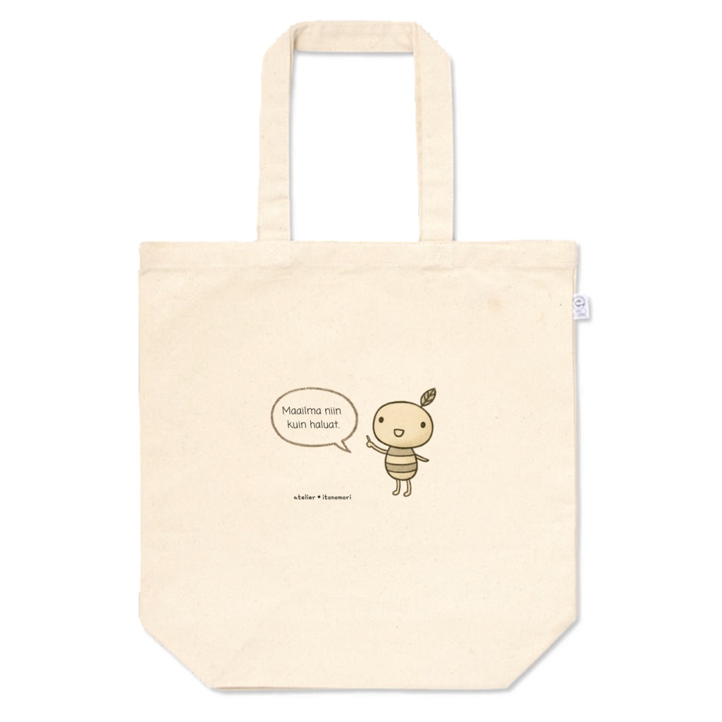 atelier＊itoの森オリジナルトートバック「conoriのことだま〝あなたの思い通りの世界〟」