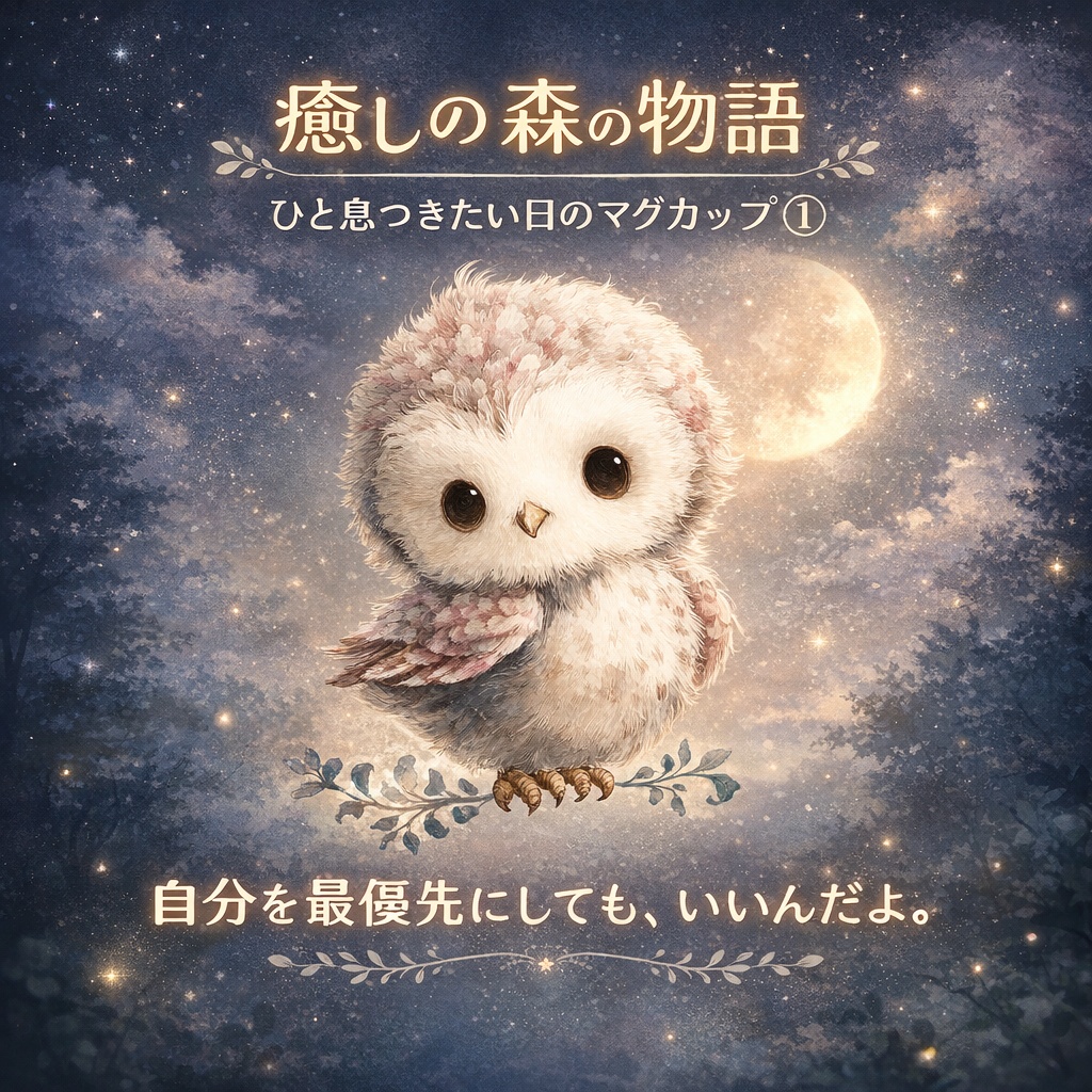 ひと息つきたい日のマグカップ①~自分を最優先にしても、いいんだよ。~