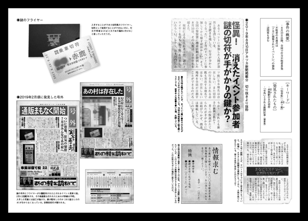 【村訪記念パンフレット】調査報告書