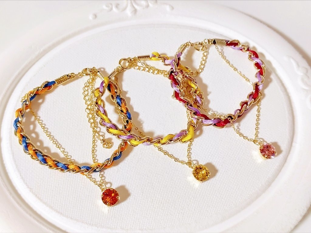 刀剣男士イメージ編みブレスレット