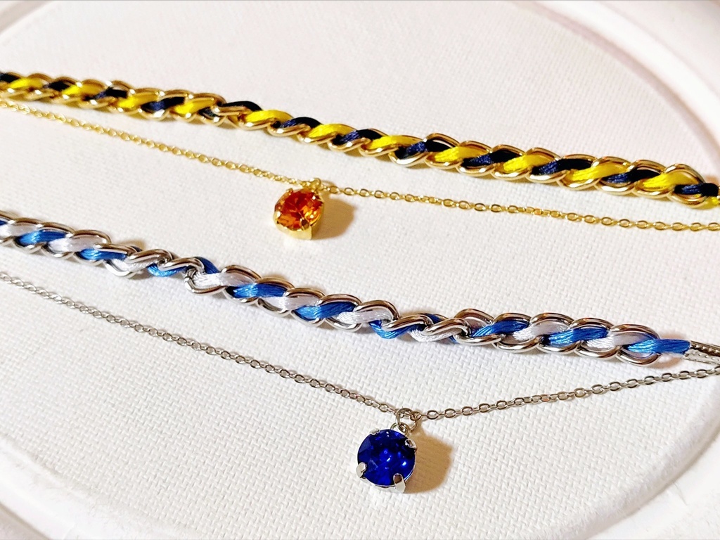 刀剣男士イメージ編みブレスレット