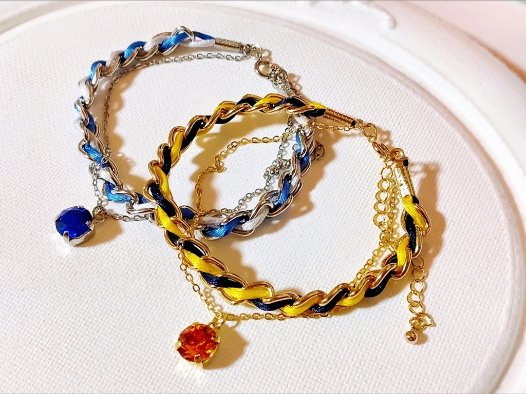 刀剣男士イメージ編みブレスレット