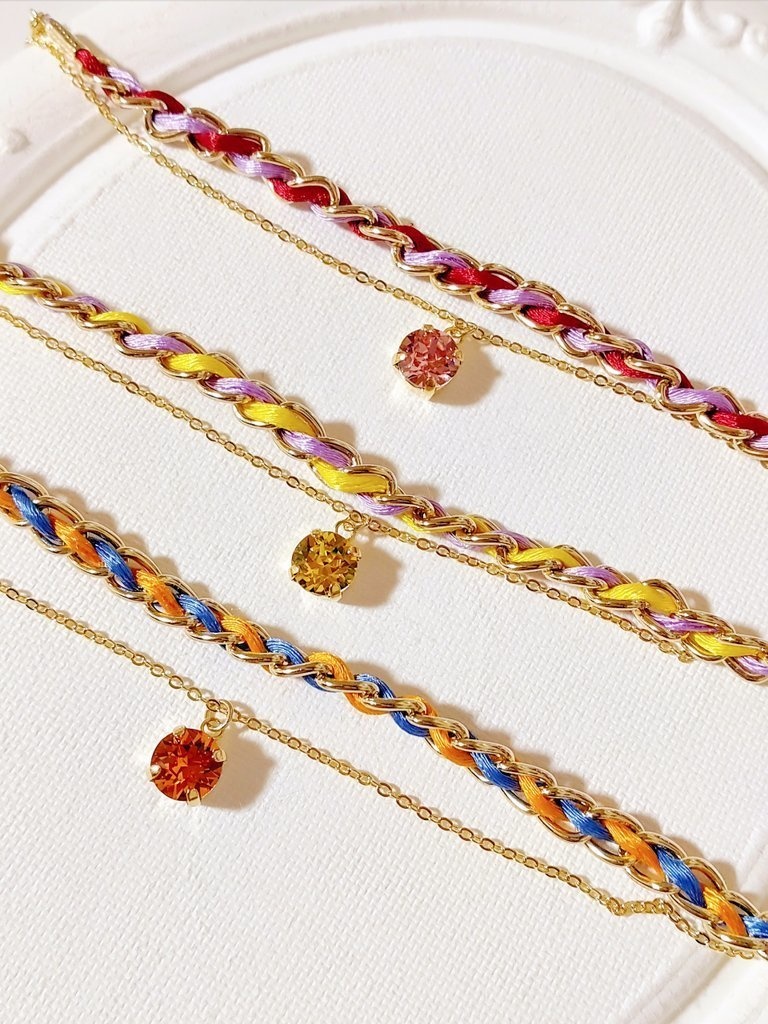 刀剣男士イメージ編みブレスレット