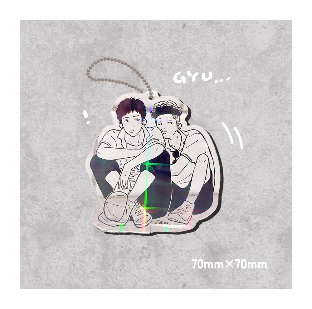 2.ぎゅリョ三アクリルキーホルダー