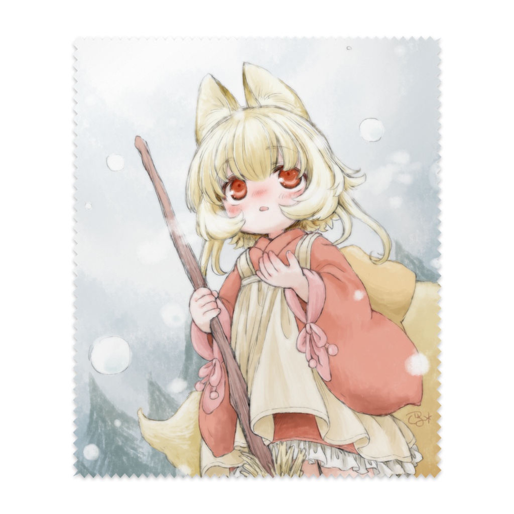 メガネ拭き『とある山は、白い季節へ』