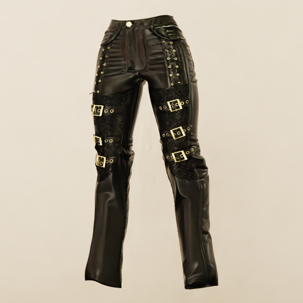 punk Leather pants for manuka