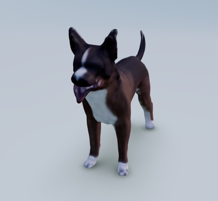 (fbx) 犬のモデル