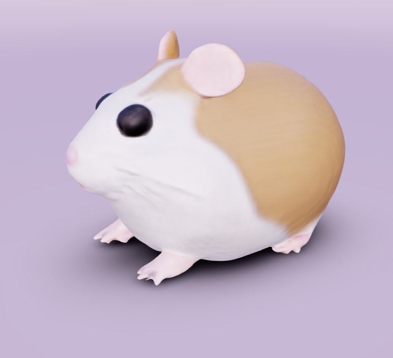 (fbx) ハムスターのモデル