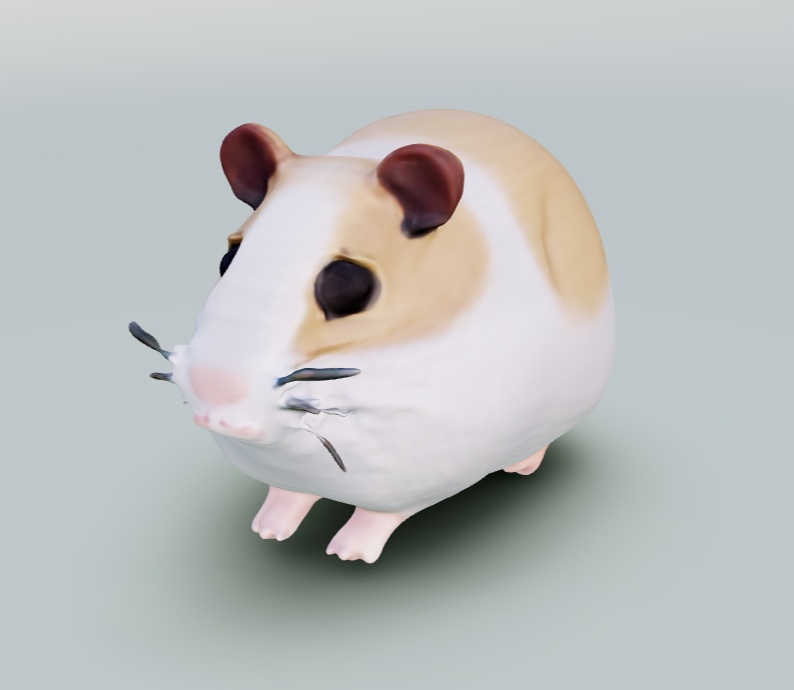 (fbx) ハムスターのモデル