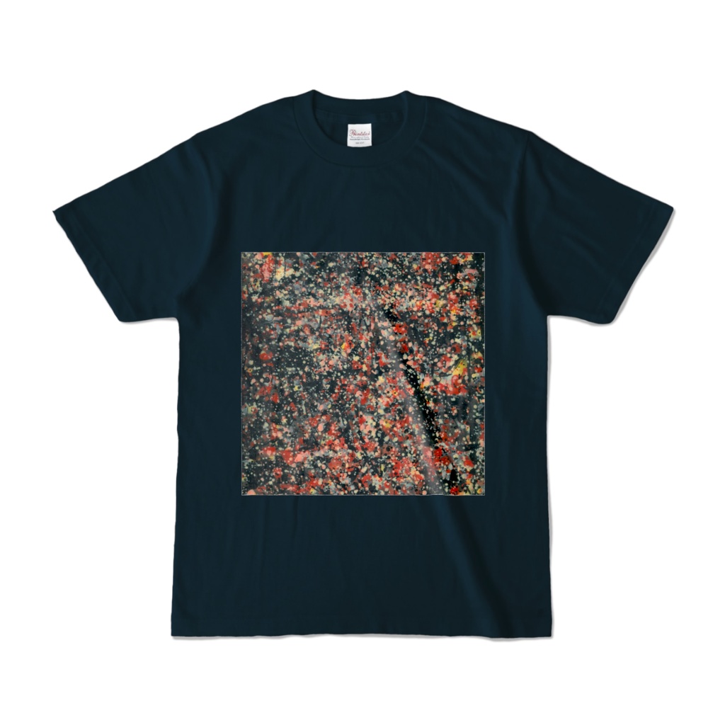 アートTシャツ C ネイビー