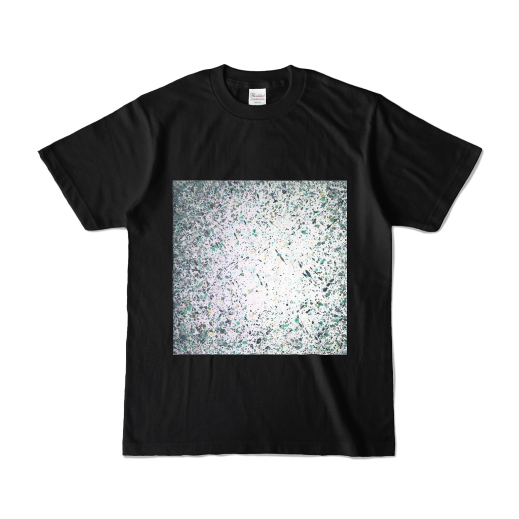 アートTシャツ E ブラック
