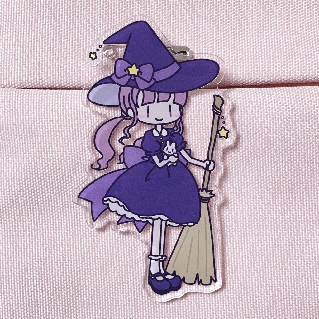 魔女さんのアクリルバッジ