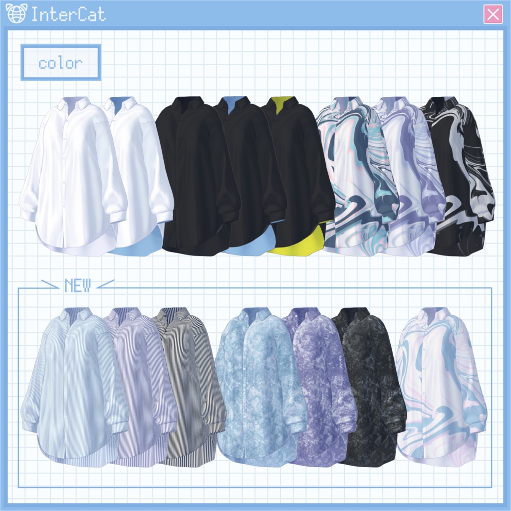 【桔梗,メリノ対応】ルーズシャツ (Loose Shirts)