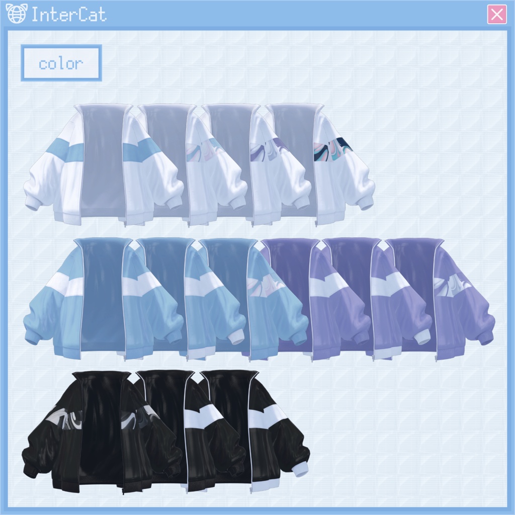 【桔梗,舞夜,Grus対応】ラインジャージ (Line Jersey)