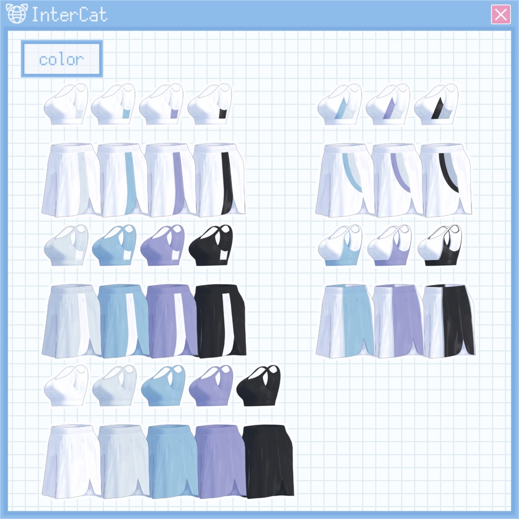 【桔梗,萌,Emmelie対応】スポーツウェア (Sports Wear)