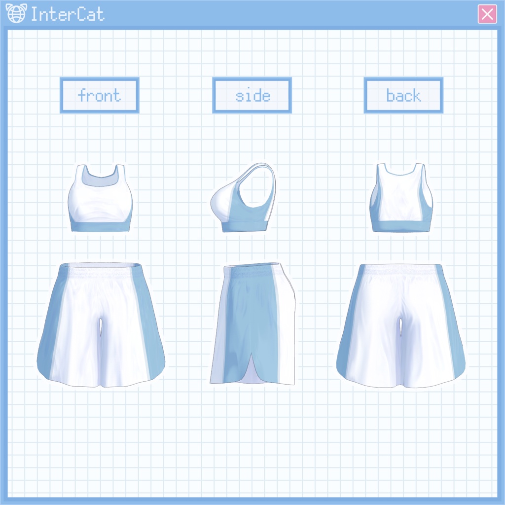 【桔梗,萌,Emmelie対応】スポーツウェア (Sports Wear)