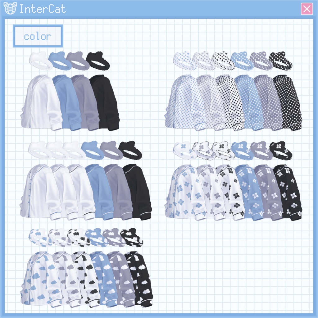 【10アバター対応】Sleep wear