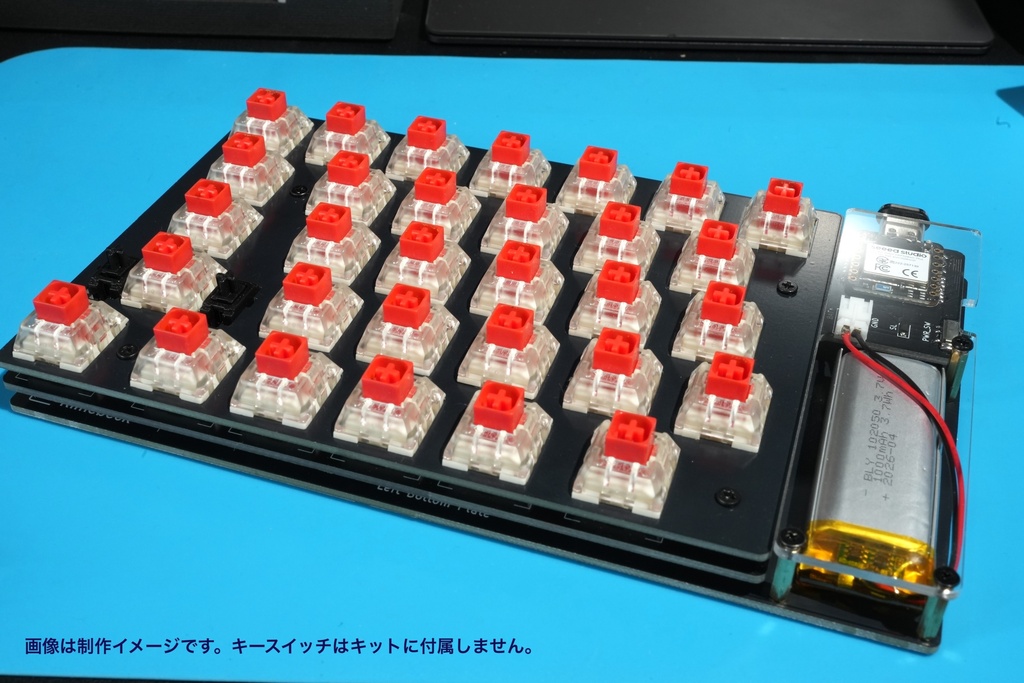 【はんだ付け不要】CLEAVE HHJP お手軽キット - HHKB日本語配列互換 / 完全無線 / Choc MX両対応
