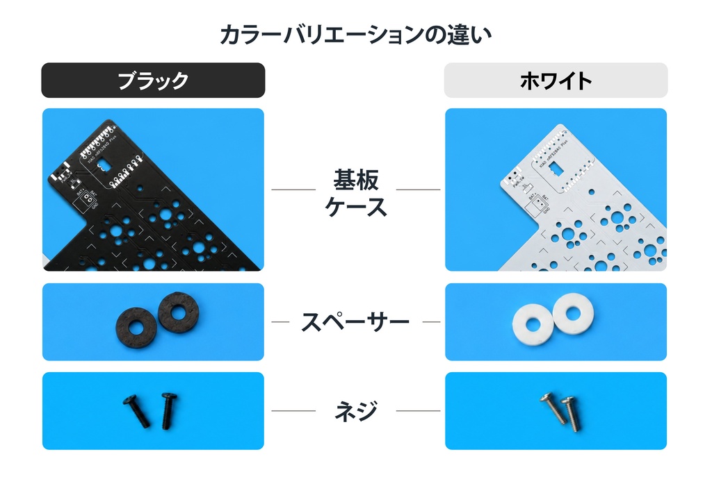 【はんだ付け不要】CLEAVE HHJP お手軽キット - HHKB日本語配列互換 / 完全無線 / Choc MX両対応