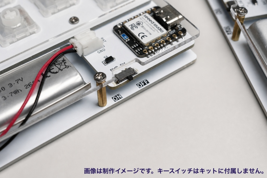 【はんだ付け不要】CLEAVE HHJP お手軽キット - HHKB日本語配列互換 / 完全無線 / Choc MX両対応