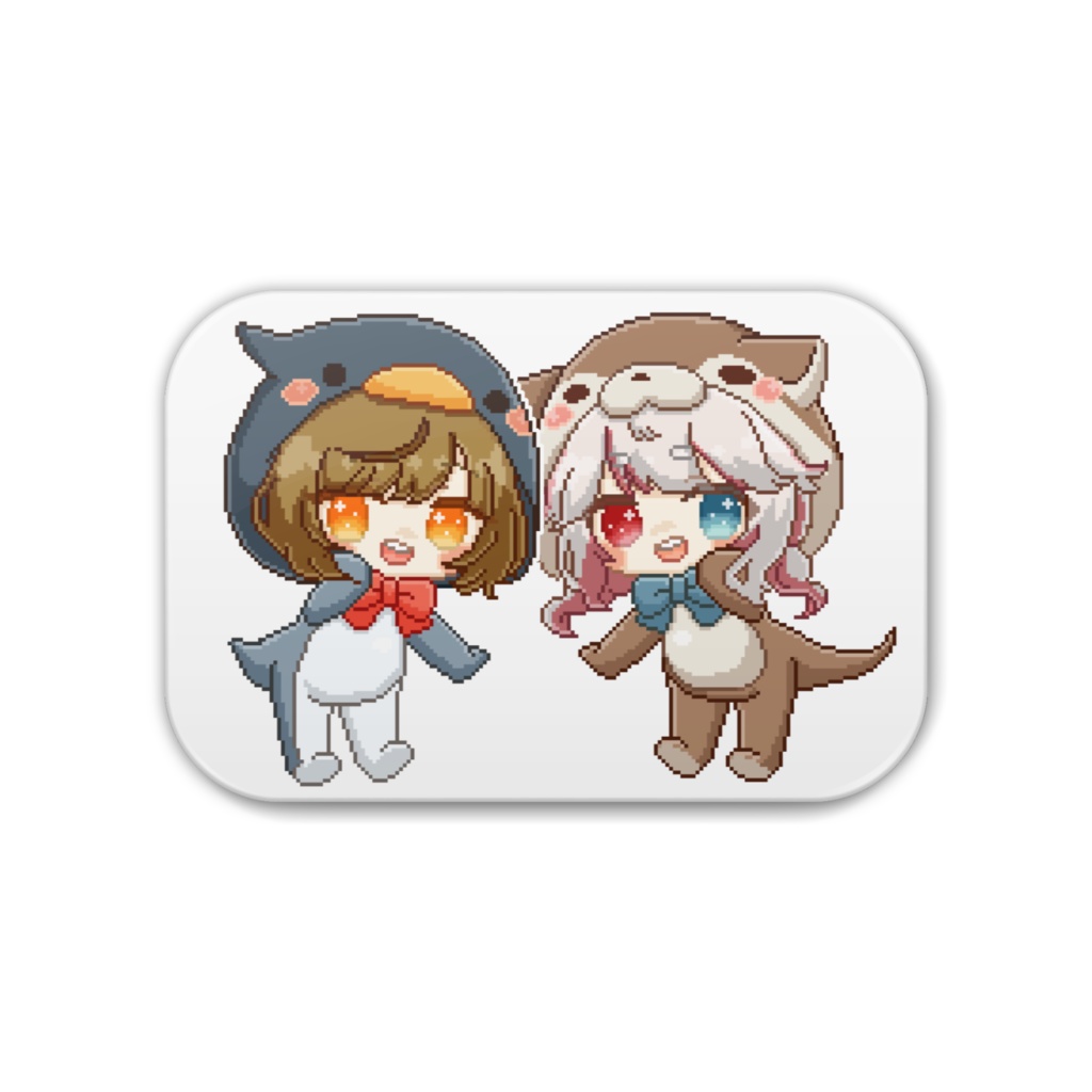 うにのぶ 缶バッジ 2人ver