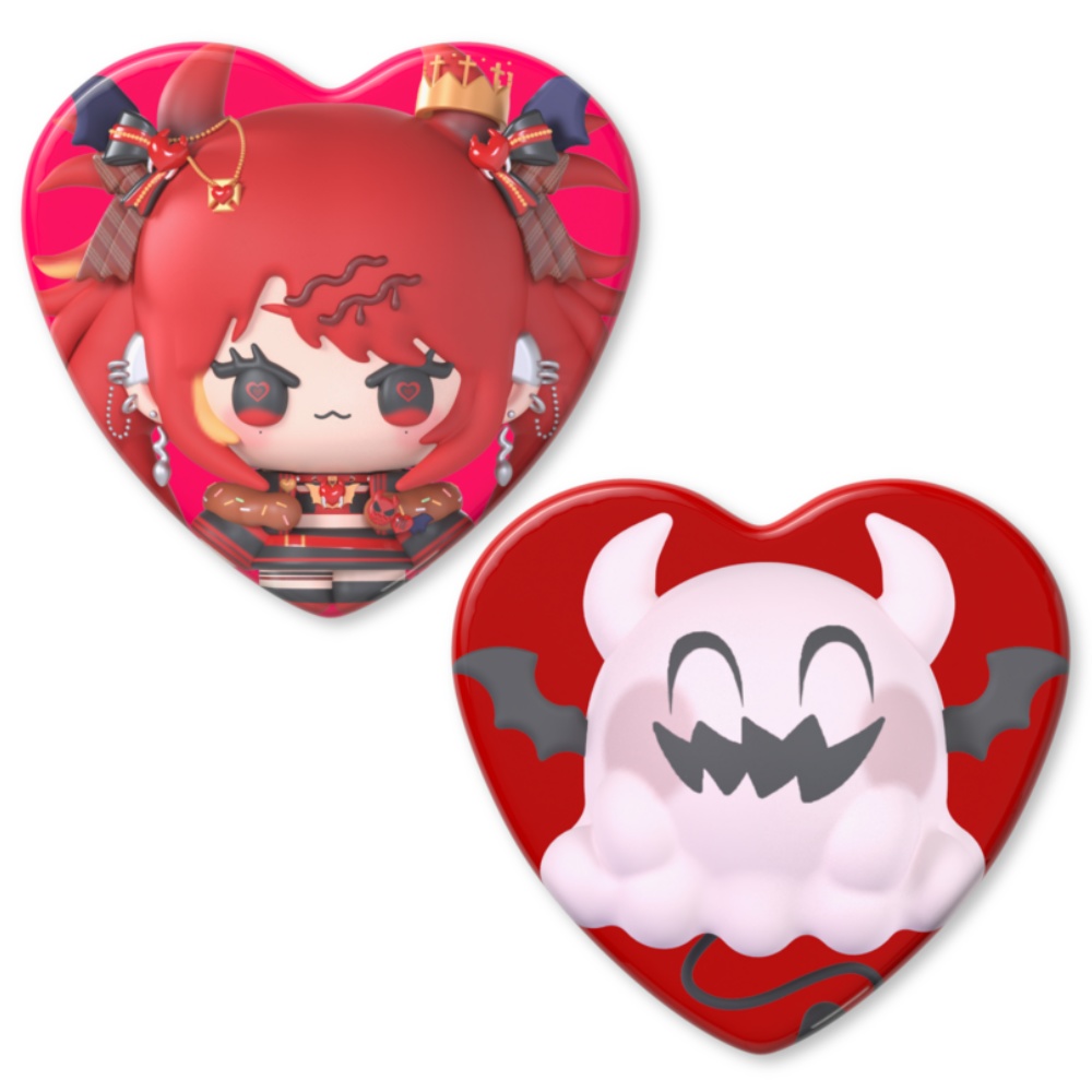 VIVA♥魔王爆誕2026ハート型缶バッジ❣