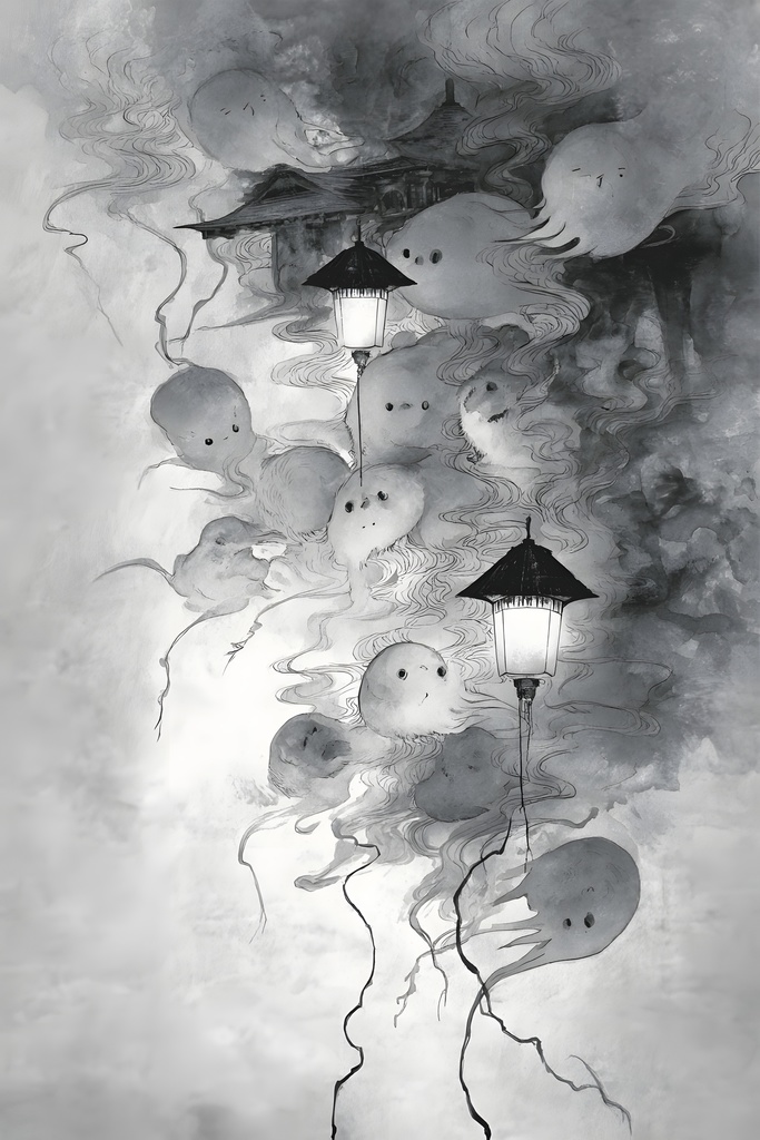 百鬼夜行 全部セットvol.1〜3 【15点セット】AI和風幻想イラスト素材集