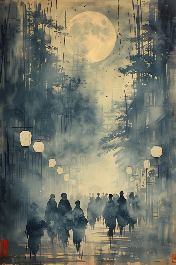 百鬼夜行 全部セットvol.1〜3 【15点セット】AI和風幻想イラスト素材集