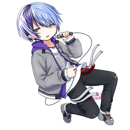 プロセカ 青柳冬弥 -アクリルキーホルダー + ステッカー セット