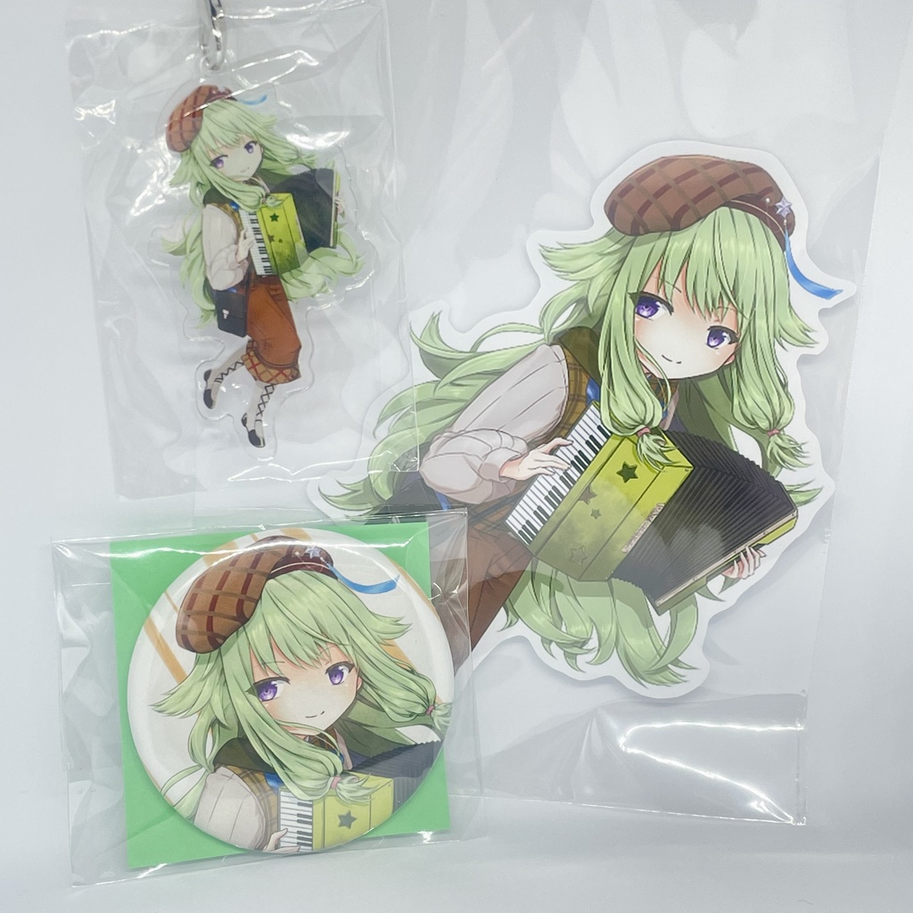 プロセカ 草薙寧々 -アクリルキーホルダー+缶バッジ +ステッカー セット