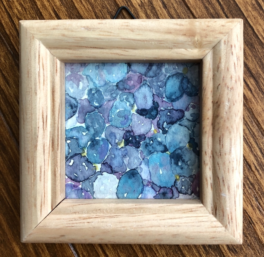 紫陽花畑 ミニ原画 小