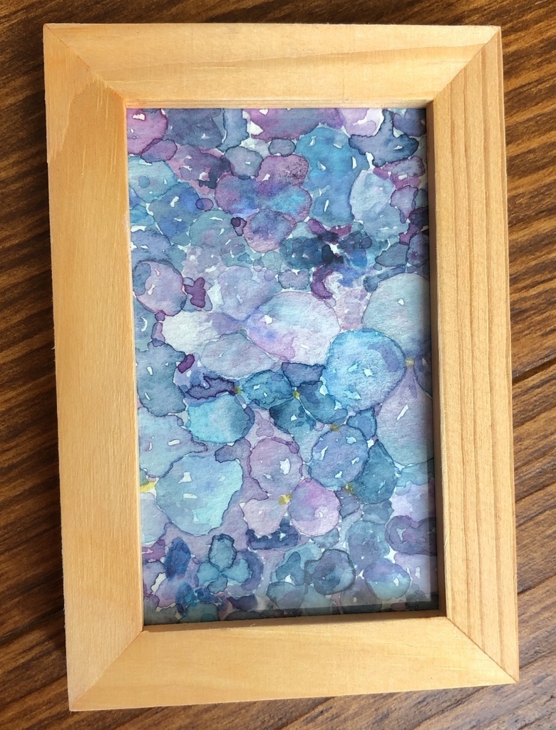 紫陽花畑 中 原画