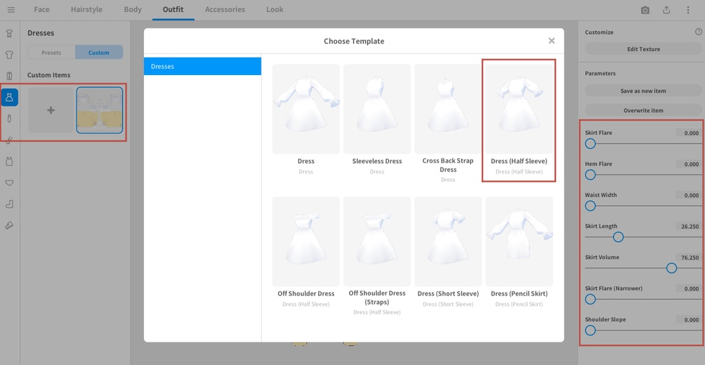 【VRoid正式版】Athalie Set (クラシックなドレスと靴 | Classical Dress & Shoes)