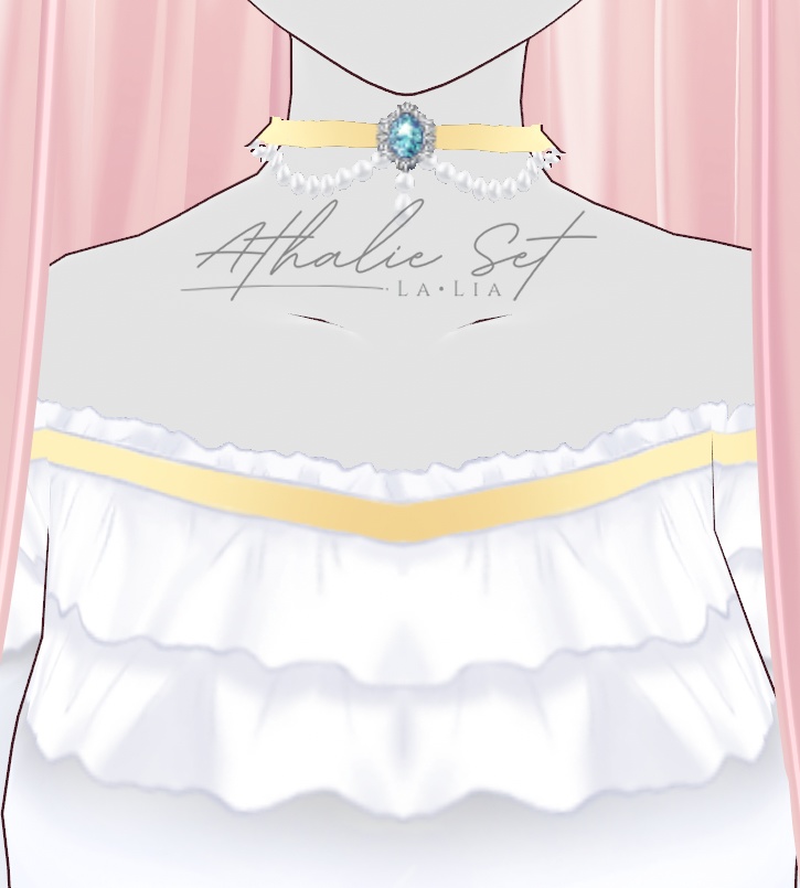 【VRoid正式版】Athalie Set (クラシックなドレスと靴 | Classical Dress & Shoes)