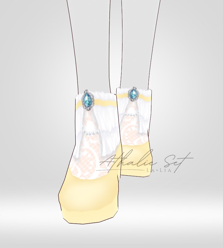 【VRoid正式版】Athalie Set (クラシックなドレスと靴 | Classical Dress & Shoes)