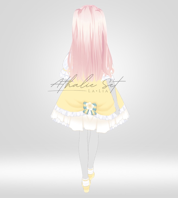 【VRoid正式版】Athalie Set (クラシックなドレスと靴 | Classical Dress & Shoes)